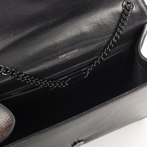 Saint Laurent Kate Medium Black Matelassé Leather Crossbody - Picture 11 of 14